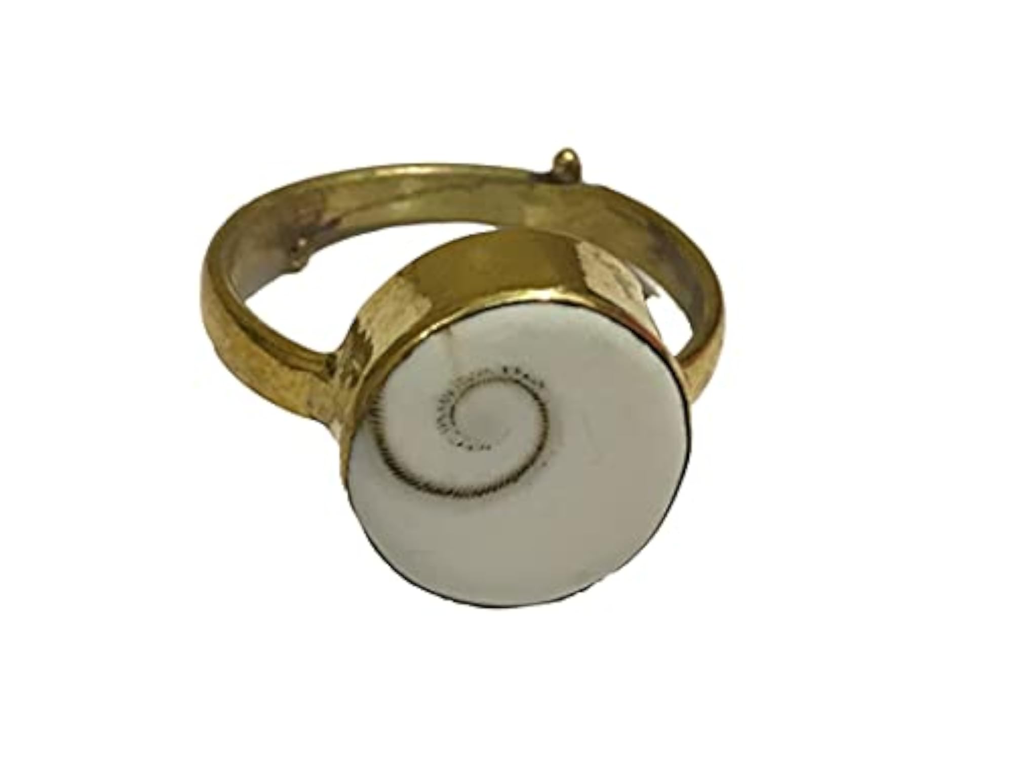 Natural Gomti Chakra Adjustable Ring, Spiritual